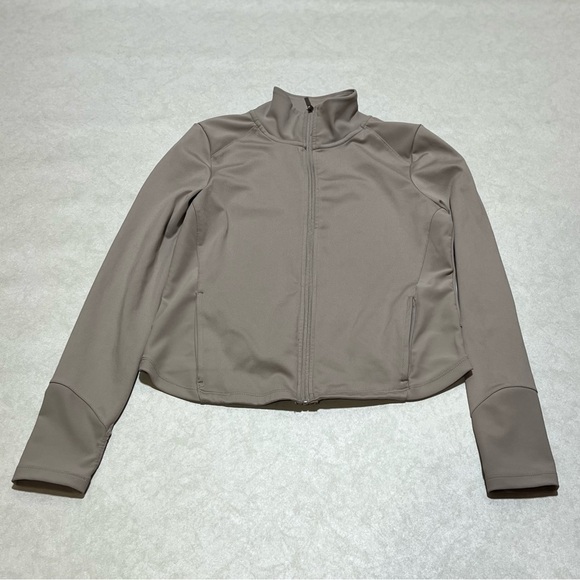Danskin Jackets & Blazers - Danskin Taupe Full Zippered Run Jacket, Size Medium